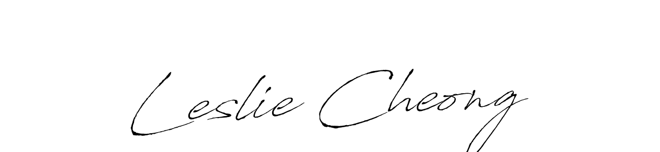 Leslie Cheong stylish signature style. Best Handwritten Sign (Antro_Vectra) for my name. Handwritten Signature Collection Ideas for my name Leslie Cheong. Leslie Cheong signature style 6 images and pictures png