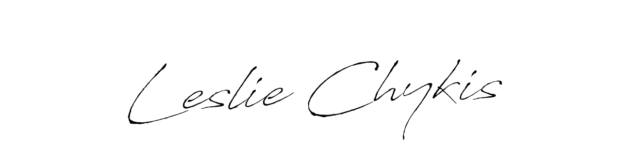 Make a beautiful signature design for name Leslie Chykis. Use this online signature maker to create a handwritten signature for free. Leslie Chykis signature style 6 images and pictures png