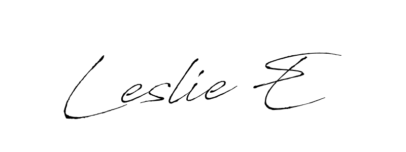 It looks lik you need a new signature style for name Leslie E. Design unique handwritten (Antro_Vectra) signature with our free signature maker in just a few clicks. Leslie E signature style 6 images and pictures png