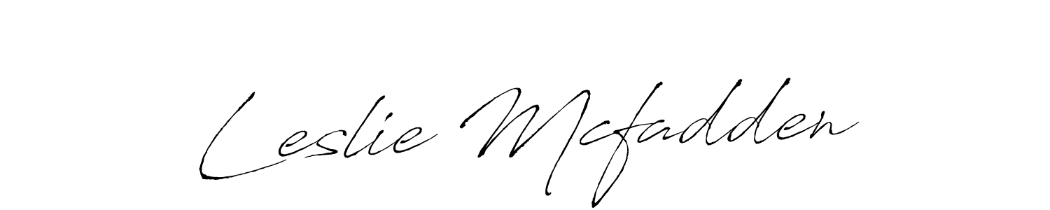 Use a signature maker to create a handwritten signature online. With this signature software, you can design (Antro_Vectra) your own signature for name Leslie Mcfadden. Leslie Mcfadden signature style 6 images and pictures png