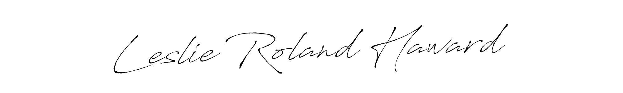 Leslie Roland Haward stylish signature style. Best Handwritten Sign (Antro_Vectra) for my name. Handwritten Signature Collection Ideas for my name Leslie Roland Haward. Leslie Roland Haward signature style 6 images and pictures png