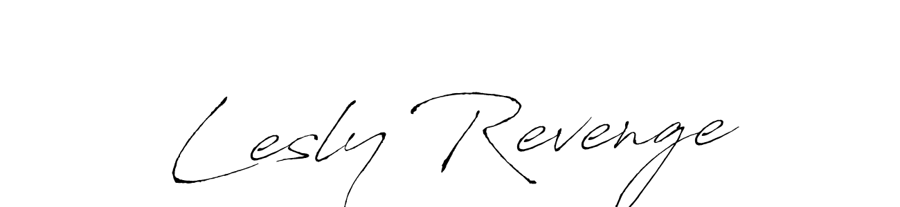 How to make Lesly Revenge name signature. Use Antro_Vectra style for creating short signs online. This is the latest handwritten sign. Lesly Revenge signature style 6 images and pictures png