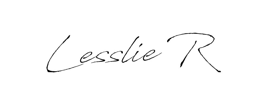 Once you've used our free online signature maker to create your best signature Antro_Vectra style, it's time to enjoy all of the benefits that Lesslie R name signing documents. Lesslie R signature style 6 images and pictures png