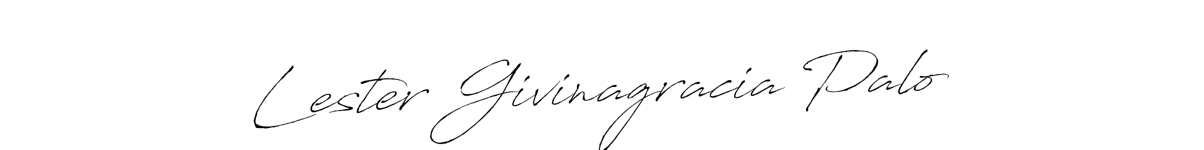 Design your own signature with our free online signature maker. With this signature software, you can create a handwritten (Antro_Vectra) signature for name Lester Givinagracia Palo. Lester Givinagracia Palo signature style 6 images and pictures png