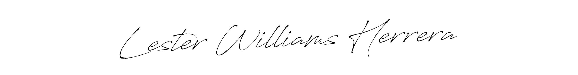 Also You can easily find your signature by using the search form. We will create Lester Williams Herrera name handwritten signature images for you free of cost using Antro_Vectra sign style. Lester Williams Herrera signature style 6 images and pictures png