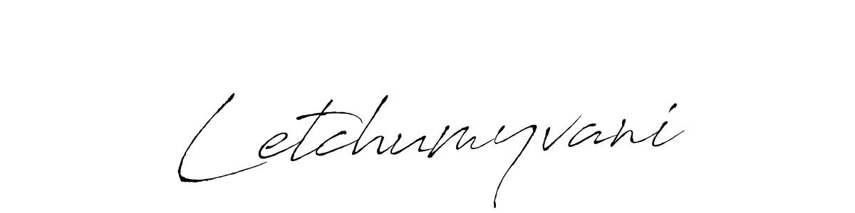 Letchumyvani stylish signature style. Best Handwritten Sign (Antro_Vectra) for my name. Handwritten Signature Collection Ideas for my name Letchumyvani. Letchumyvani signature style 6 images and pictures png