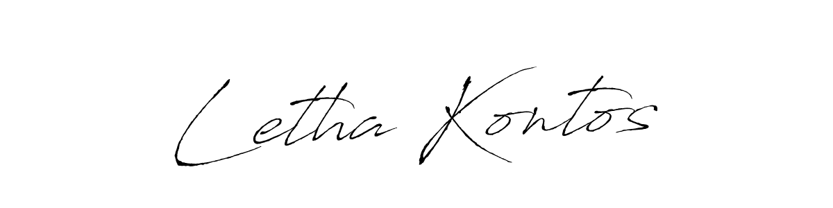 Here are the top 10 professional signature styles for the name Letha Kontos. These are the best autograph styles you can use for your name. Letha Kontos signature style 6 images and pictures png