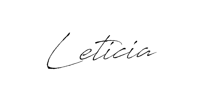 Make a beautiful signature design for name Leticia. With this signature (Antro_Vectra) style, you can create a handwritten signature for free. Leticia signature style 6 images and pictures png