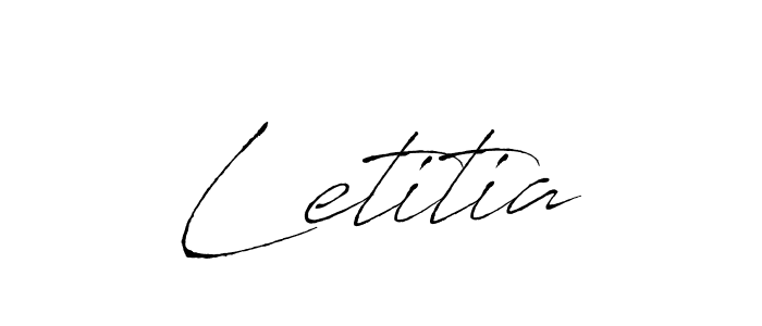 Letitia stylish signature style. Best Handwritten Sign (Antro_Vectra) for my name. Handwritten Signature Collection Ideas for my name Letitia. Letitia signature style 6 images and pictures png