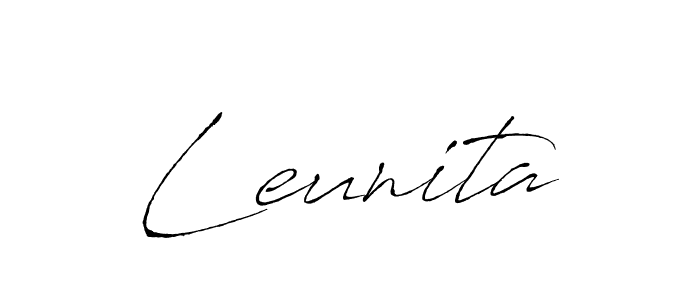 Create a beautiful signature design for name Leunita. With this signature (Antro_Vectra) fonts, you can make a handwritten signature for free. Leunita signature style 6 images and pictures png