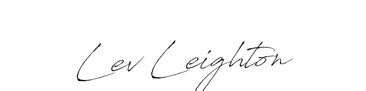 Use a signature maker to create a handwritten signature online. With this signature software, you can design (Antro_Vectra) your own signature for name Lev Leighton. Lev Leighton signature style 6 images and pictures png