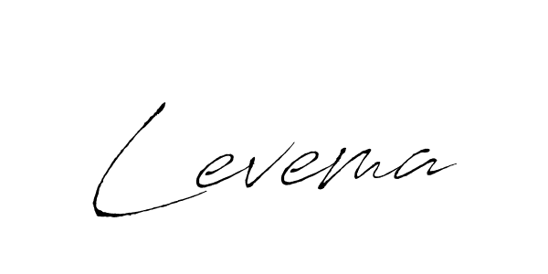 Use a signature maker to create a handwritten signature online. With this signature software, you can design (Antro_Vectra) your own signature for name Levema. Levema signature style 6 images and pictures png