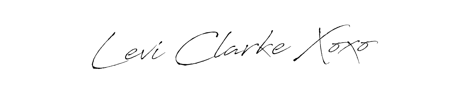 Create a beautiful signature design for name Levi Clarke Xoxo. With this signature (Antro_Vectra) fonts, you can make a handwritten signature for free. Levi Clarke Xoxo signature style 6 images and pictures png