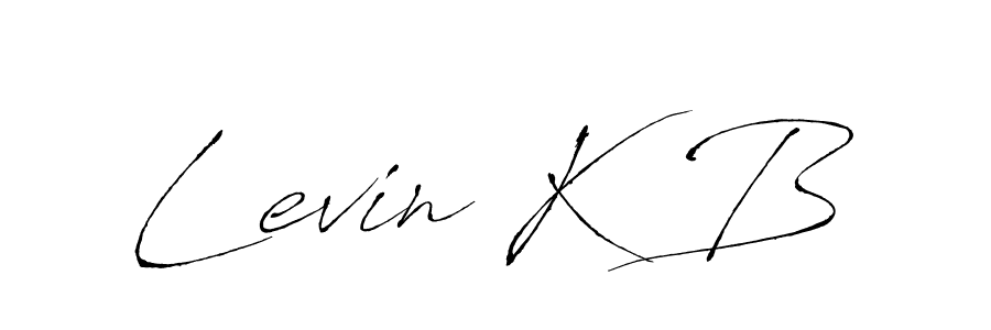 Make a beautiful signature design for name Levin K B. With this signature (Antro_Vectra) style, you can create a handwritten signature for free. Levin K B signature style 6 images and pictures png