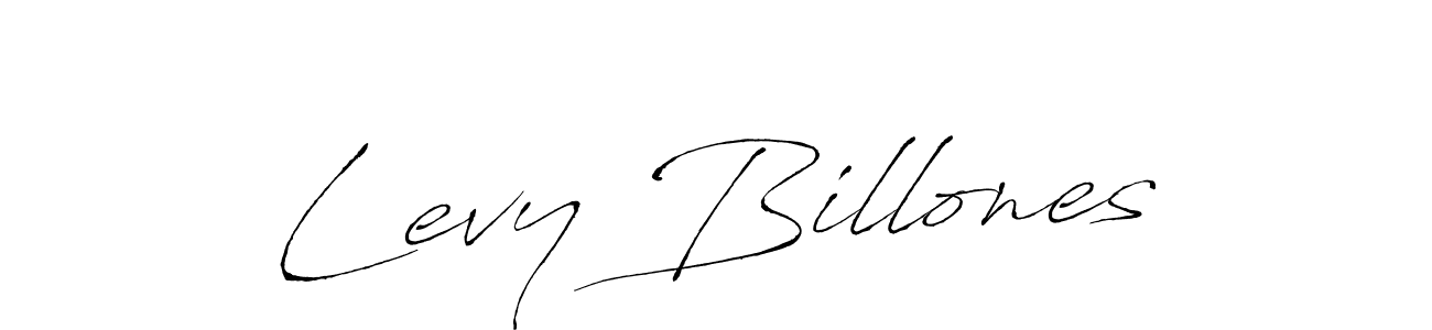 How to make Levy Billones name signature. Use Antro_Vectra style for creating short signs online. This is the latest handwritten sign. Levy Billones signature style 6 images and pictures png
