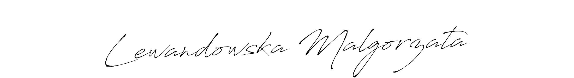 Lewandowska Malgorzata stylish signature style. Best Handwritten Sign (Antro_Vectra) for my name. Handwritten Signature Collection Ideas for my name Lewandowska Malgorzata. Lewandowska Malgorzata signature style 6 images and pictures png