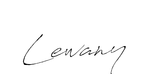 Lewany stylish signature style. Best Handwritten Sign (Antro_Vectra) for my name. Handwritten Signature Collection Ideas for my name Lewany. Lewany signature style 6 images and pictures png