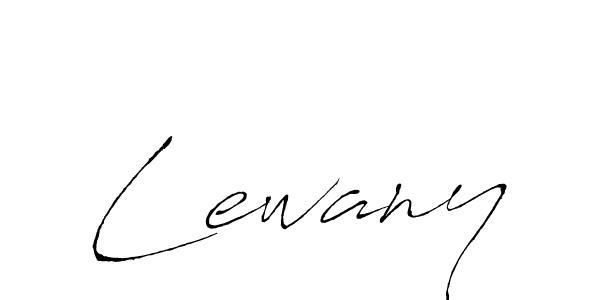 Lewany stylish signature style. Best Handwritten Sign (Antro_Vectra) for my name. Handwritten Signature Collection Ideas for my name Lewany. Lewany signature style 6 images and pictures png