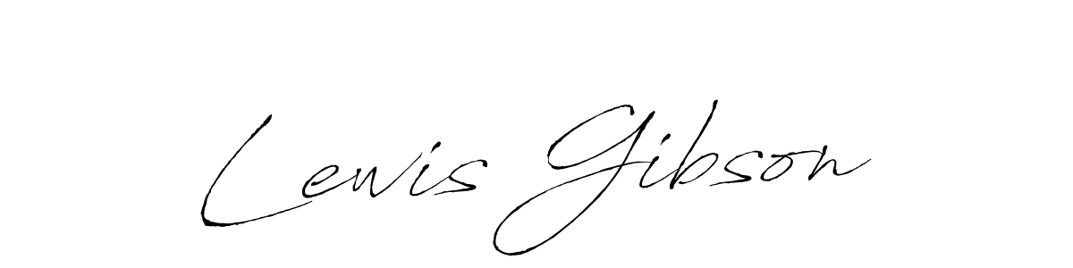 Design your own signature with our free online signature maker. With this signature software, you can create a handwritten (Antro_Vectra) signature for name Lewis Gibson. Lewis Gibson signature style 6 images and pictures png