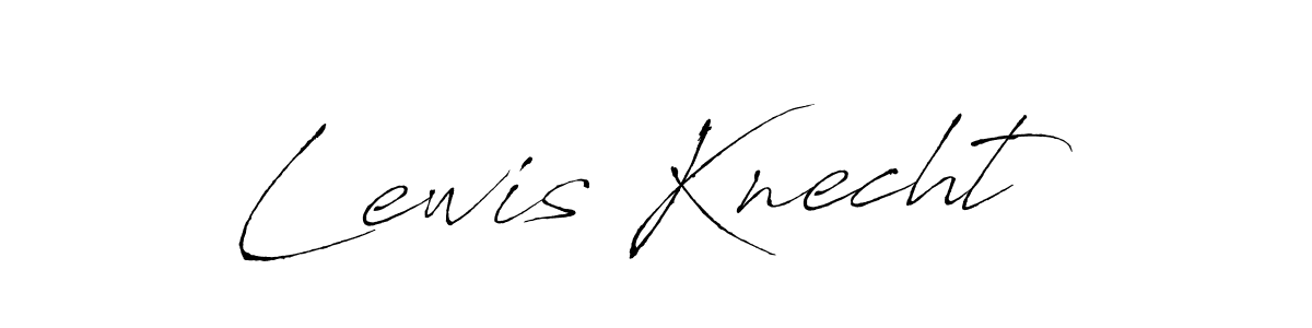 Make a beautiful signature design for name Lewis Knecht. With this signature (Antro_Vectra) style, you can create a handwritten signature for free. Lewis Knecht signature style 6 images and pictures png