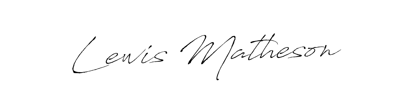 Antro_Vectra is a professional signature style that is perfect for those who want to add a touch of class to their signature. It is also a great choice for those who want to make their signature more unique. Get Lewis Matheson name to fancy signature for free. Lewis Matheson signature style 6 images and pictures png