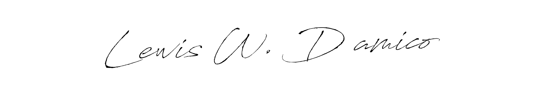 Antro_Vectra is a professional signature style that is perfect for those who want to add a touch of class to their signature. It is also a great choice for those who want to make their signature more unique. Get Lewis W. D’amico name to fancy signature for free. Lewis W. D’amico signature style 6 images and pictures png