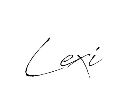 Make a beautiful signature design for name Lexi. With this signature (Antro_Vectra) style, you can create a handwritten signature for free. Lexi signature style 6 images and pictures png