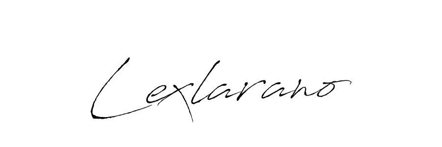 The best way (Antro_Vectra) to make a short signature is to pick only two or three words in your name. The name Lexlarano include a total of six letters. For converting this name. Lexlarano signature style 6 images and pictures png