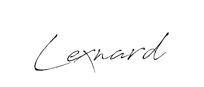 Use a signature maker to create a handwritten signature online. With this signature software, you can design (Antro_Vectra) your own signature for name Lexnard. Lexnard signature style 6 images and pictures png