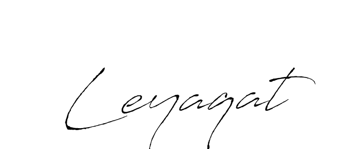 Leyaqat stylish signature style. Best Handwritten Sign (Antro_Vectra) for my name. Handwritten Signature Collection Ideas for my name Leyaqat. Leyaqat signature style 6 images and pictures png