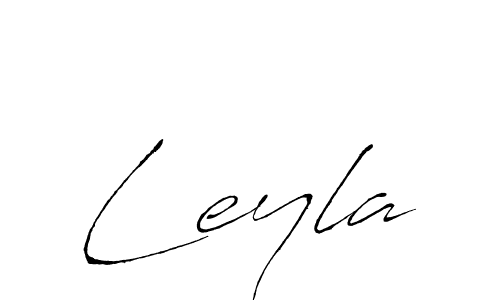 Design your own signature with our free online signature maker. With this signature software, you can create a handwritten (Antro_Vectra) signature for name Leyla. Leyla signature style 6 images and pictures png