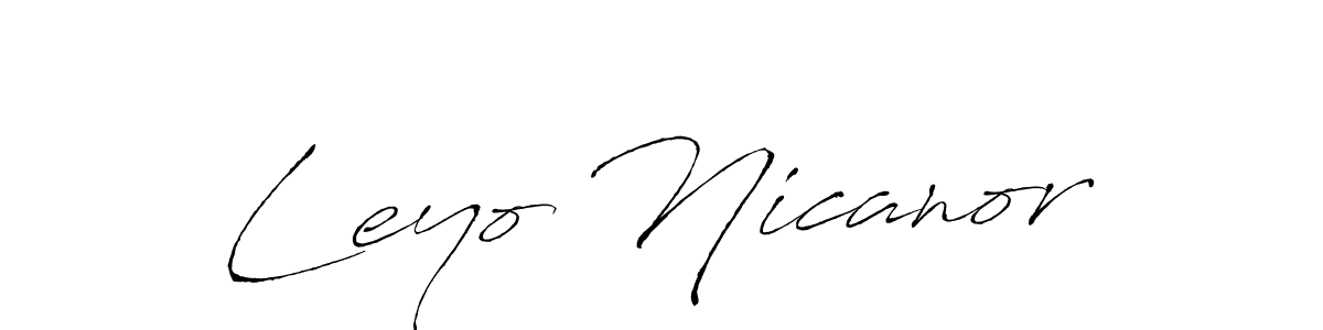 How to make Leyo Nicanor signature? Antro_Vectra is a professional autograph style. Create handwritten signature for Leyo Nicanor name. Leyo Nicanor signature style 6 images and pictures png