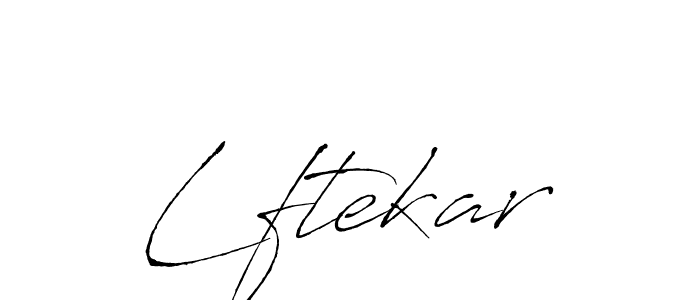 Create a beautiful signature design for name Lftekar. With this signature (Antro_Vectra) fonts, you can make a handwritten signature for free. Lftekar signature style 6 images and pictures png