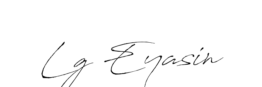 Antro_Vectra is a professional signature style that is perfect for those who want to add a touch of class to their signature. It is also a great choice for those who want to make their signature more unique. Get Lg Eyasin name to fancy signature for free. Lg Eyasin signature style 6 images and pictures png