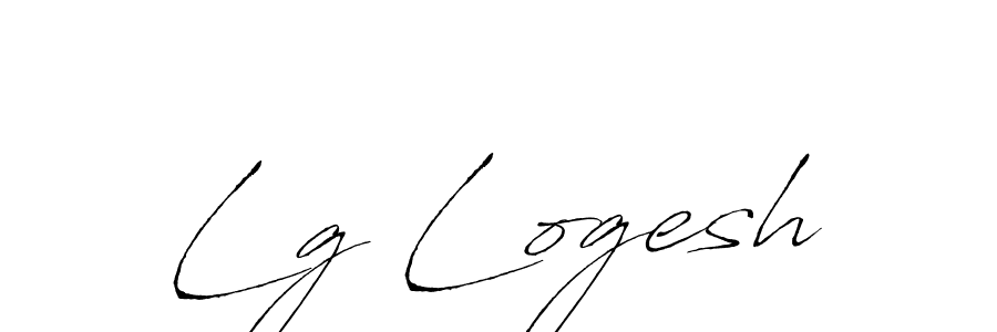 Also we have Lg Logesh name is the best signature style. Create professional handwritten signature collection using Antro_Vectra autograph style. Lg Logesh signature style 6 images and pictures png
