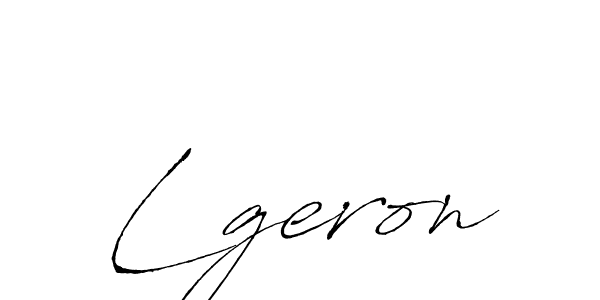Create a beautiful signature design for name Lgeron. With this signature (Antro_Vectra) fonts, you can make a handwritten signature for free. Lgeron signature style 6 images and pictures png