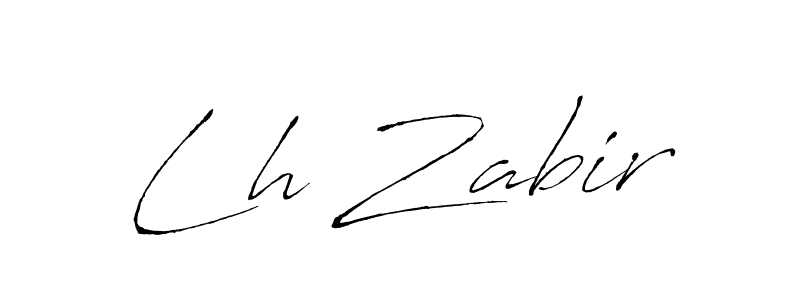 Use a signature maker to create a handwritten signature online. With this signature software, you can design (Antro_Vectra) your own signature for name Lh Zabir. Lh Zabir signature style 6 images and pictures png