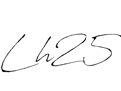 Lh25 stylish signature style. Best Handwritten Sign (Antro_Vectra) for my name. Handwritten Signature Collection Ideas for my name Lh25. Lh25 signature style 6 images and pictures png