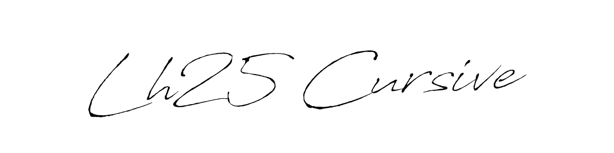 How to make Lh25 Cursive signature? Antro_Vectra is a professional autograph style. Create handwritten signature for Lh25 Cursive name. Lh25 Cursive signature style 6 images and pictures png