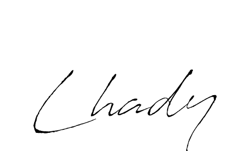 Create a beautiful signature design for name Lhady. With this signature (Antro_Vectra) fonts, you can make a handwritten signature for free. Lhady signature style 6 images and pictures png