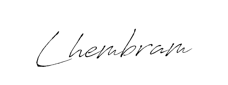 How to make Lhembram name signature. Use Antro_Vectra style for creating short signs online. This is the latest handwritten sign. Lhembram signature style 6 images and pictures png