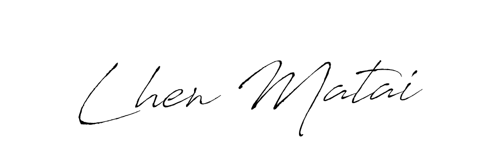 You should practise on your own different ways (Antro_Vectra) to write your name (Lhen Matai) in signature. don't let someone else do it for you. Lhen Matai signature style 6 images and pictures png