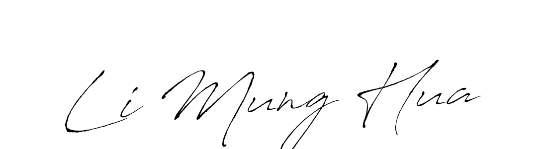 Similarly Antro_Vectra is the best handwritten signature design. Signature creator online .You can use it as an online autograph creator for name Li Mung Hua. Li Mung Hua signature style 6 images and pictures png