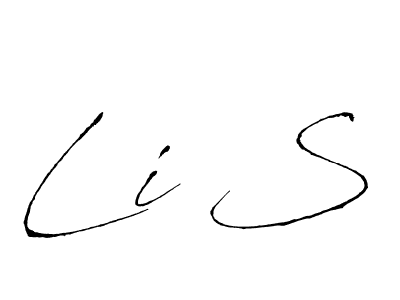 Create a beautiful signature design for name Li S. With this signature (Antro_Vectra) fonts, you can make a handwritten signature for free. Li S signature style 6 images and pictures png
