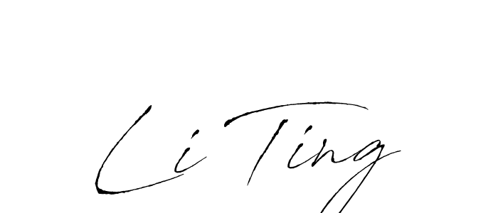 How to make Li Ting name signature. Use Antro_Vectra style for creating short signs online. This is the latest handwritten sign. Li Ting signature style 6 images and pictures png