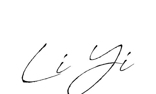 Li Yi stylish signature style. Best Handwritten Sign (Antro_Vectra) for my name. Handwritten Signature Collection Ideas for my name Li Yi. Li Yi signature style 6 images and pictures png