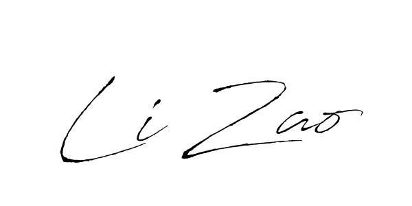Once you've used our free online signature maker to create your best signature Antro_Vectra style, it's time to enjoy all of the benefits that Li Zao name signing documents. Li Zao signature style 6 images and pictures png
