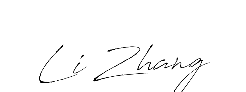 How to make Li Zhang signature? Antro_Vectra is a professional autograph style. Create handwritten signature for Li Zhang name. Li Zhang signature style 6 images and pictures png