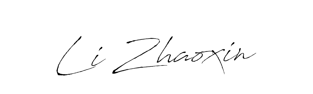 Use a signature maker to create a handwritten signature online. With this signature software, you can design (Antro_Vectra) your own signature for name Li Zhaoxin. Li Zhaoxin signature style 6 images and pictures png