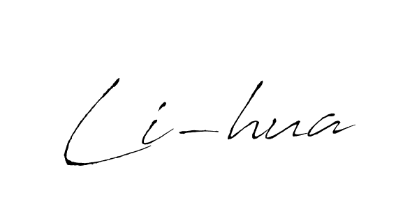 Also we have Li-hua name is the best signature style. Create professional handwritten signature collection using Antro_Vectra autograph style. Li-hua signature style 6 images and pictures png